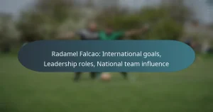Radamel Falcao: International goals, Leadership roles, National team influence