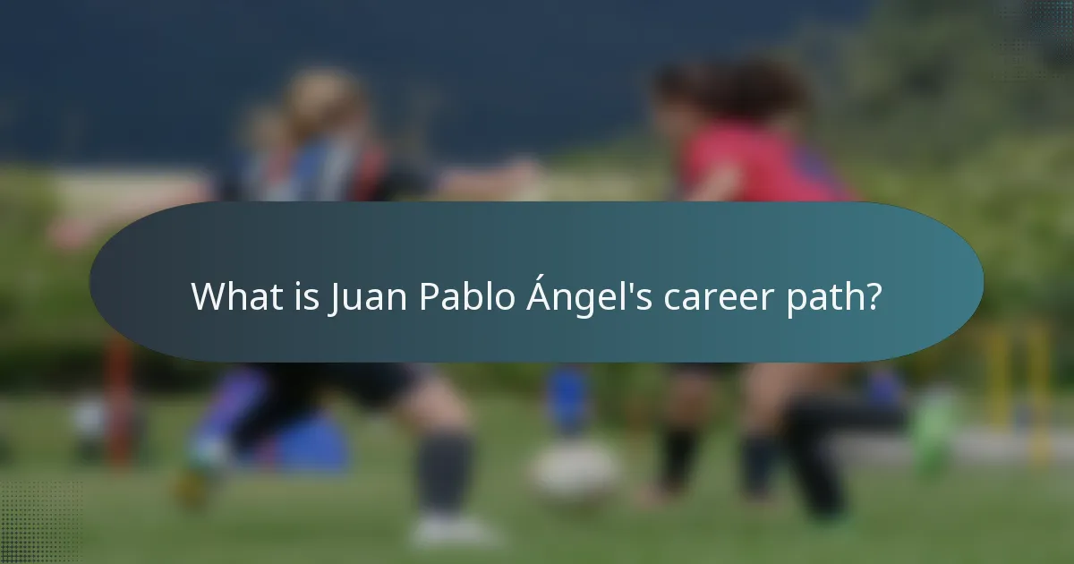 What is Juan Pablo Ángel's career path?
